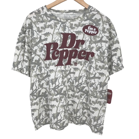 Dr. Pepper Leaf Camo I’m a Pepper T-Shirt Women’s Large - Picture 1 of 10